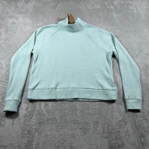 North Face Long-Sleeve Mock Neck Chabot Sweater Women Medium Muted Pine NF0A5GMZ